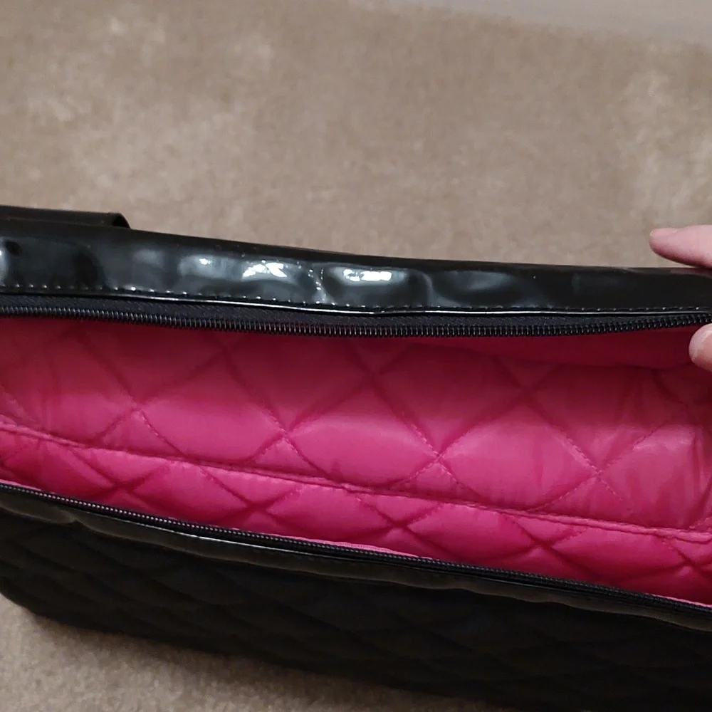 Black padded laptop bag